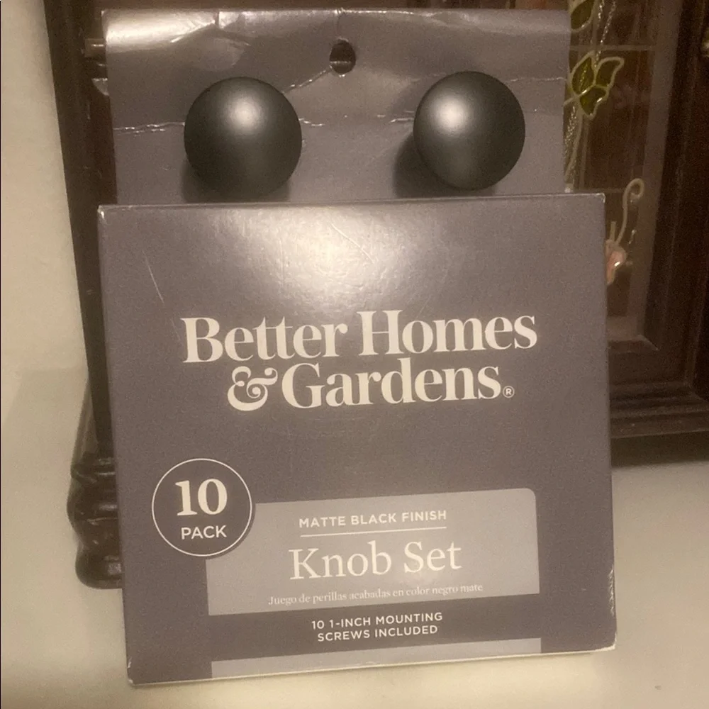 Better Homes And Gardens Matte Black Knob Set